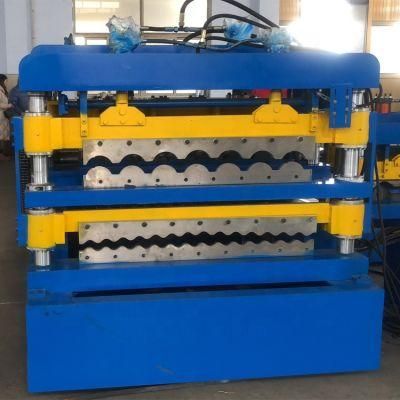 Double Layer Metal Forming Machine Corrugated Profile Roof Panels Tile Forming Machine
