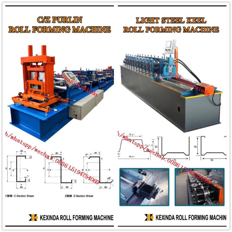 New Light Steel House Frame Keel Stud Truss Curtain Track Bending Roll Forming Machine