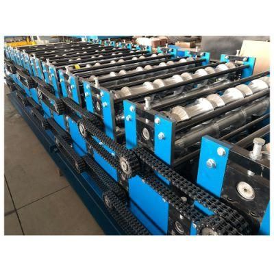 Double Dual Level Layer Metal Roof Roofing Tile Making Roll Forming Machine