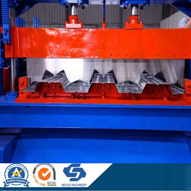 Automatic Steel Decking Floor Deck Cold Roll Forming Machine
