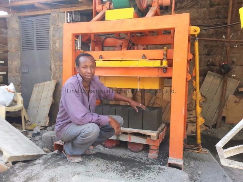 Qtj4-40 Manual Cement Block Making Machine Concrete Block Machine for Sale Florida