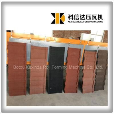 Stone Coated Metal Roofing Tile Machine