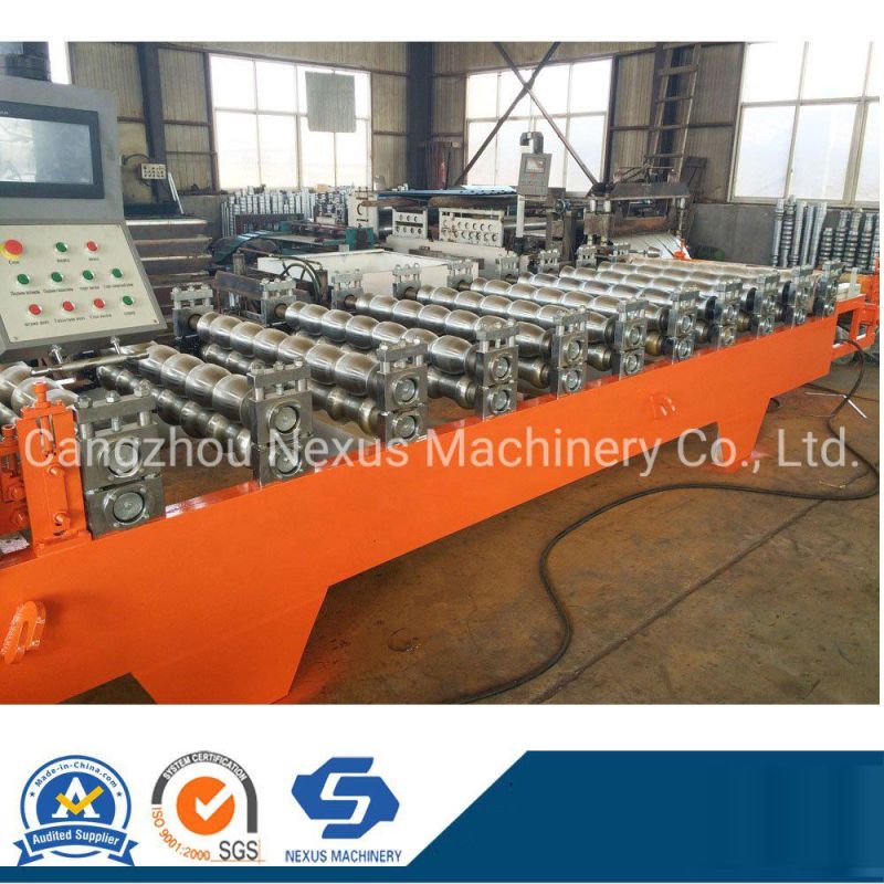 1100mm Russia Type Glazed Step Tile Roofing Panel Roll Forming Machine