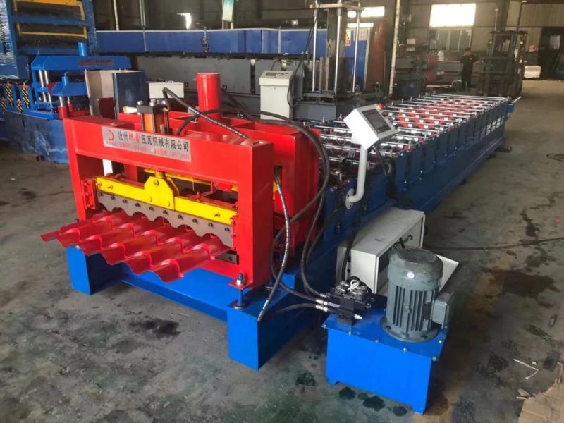 Galvanized Roofing Sheets Glazed Deck Roll Forming Machine