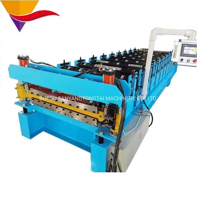 Trpezoidal Roof Sheet Wall Roof Plate Roll Forming Machine