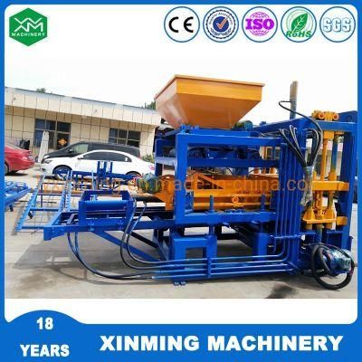 Building Material Qt4-18 Block Forming Machine with Concrete Mixer Block Making