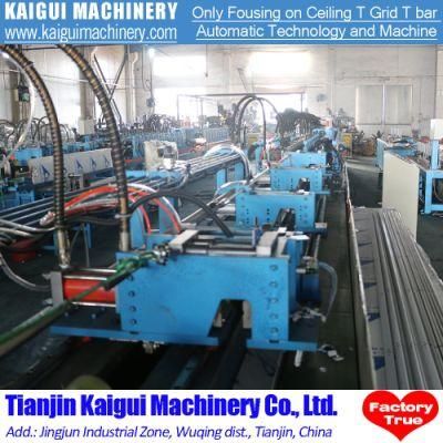 Ceiling T Grid Main Cross Suspended Tee Metal T Bar Making Machine