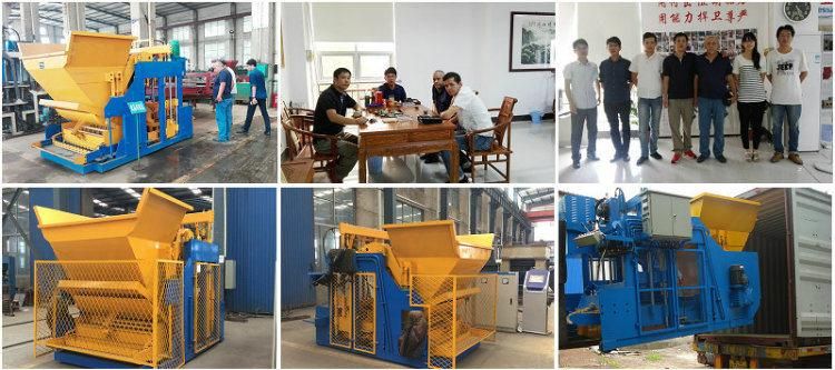 Qmy12-15 Mobile Egg Laying Hollow Cement Concrete Block/Brick Making Machine in China