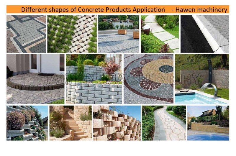 Concrete Construction Machine for Making Hollow Blocks Solid Bricks Road Curbs Paving Tiles