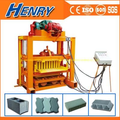 Henry Block Machine Qtj4-40 Concrete Block Making Machine and Paver Making Machine, Cement Brick Making Machine