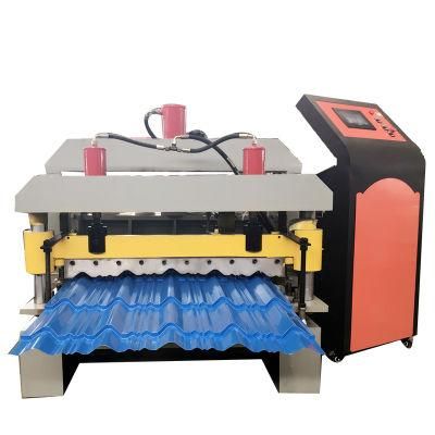 Corrugated Roofing Sheet Iron Wall Panel Roll Forming Steel Tile Pressing Machine for Rolling Color Steel