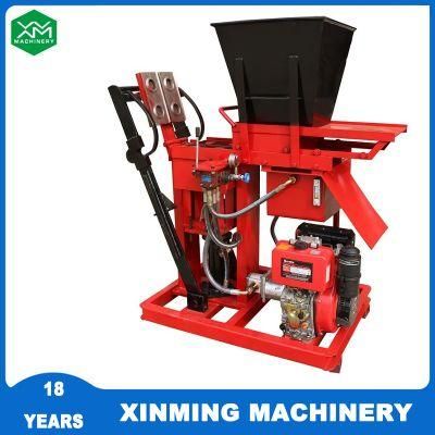 Xinming Xm2-25 Manual Mud Automatic Clay Block Interlocking Making Machine with Factory Price