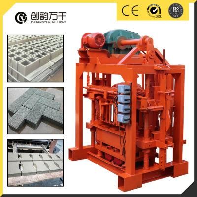 Hand Block Machine Manual Hollow Block Machine Cement Concrete Brick Block Making Machine (Qtj4-40)
