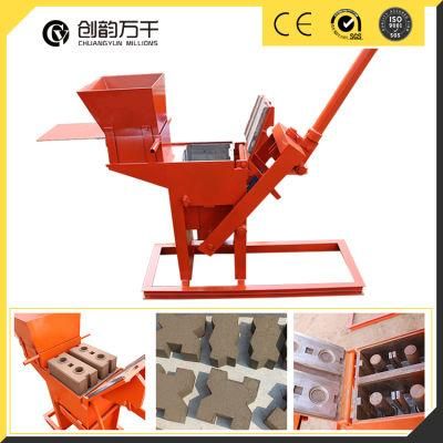 Cheap and Small Clay Cement Interlocking Brick Making Machine in Nigeria (CY2-40)