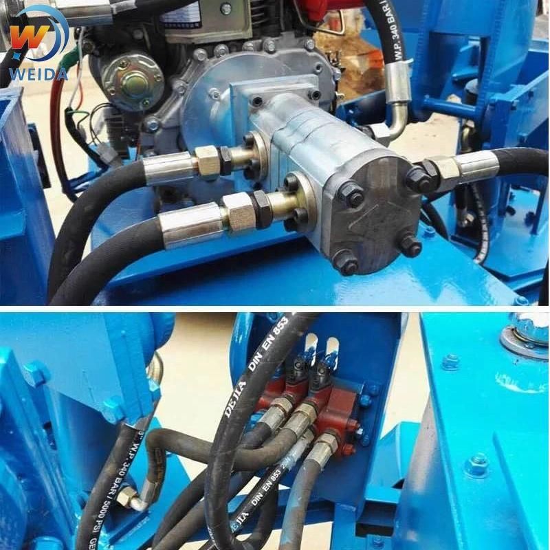 Compressed Soil Earth Clay Interlocking Lego Block Making Machine by Diesel Engine