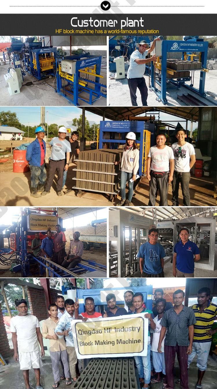 Qt4-26 Block Machine Maker Small Investment Concrete Brick Machine Cement Colombia