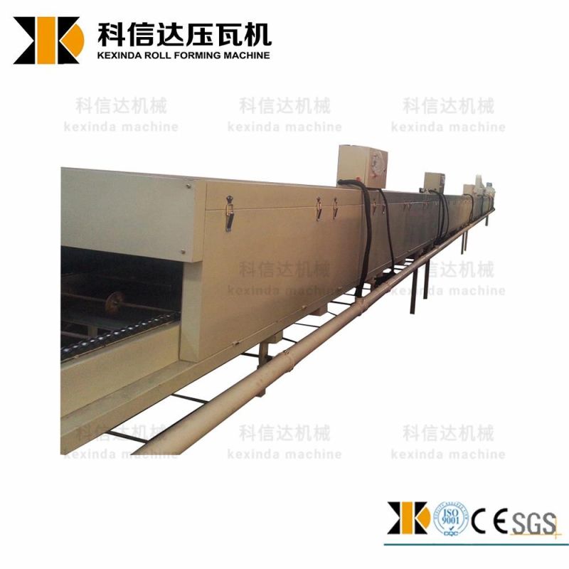 Color Stone Coated Steel Metal Roof Tiles Making Machine