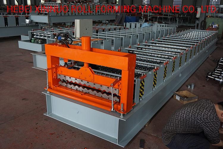 Colored Steel Xn Main Nude Packing with Plastic Film Roof Panel Roofing Roll Forming Machine