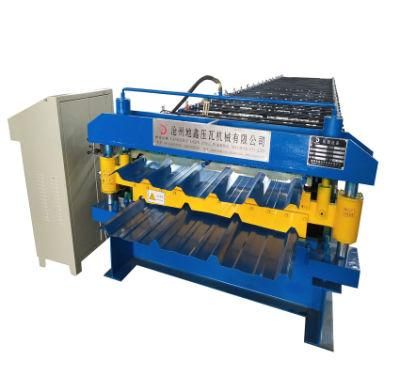 Color Steel Double Layer Glazed Tile Roofing Panel Roof Tile Different Profile Cold Roll Forming Making Machine Production Line