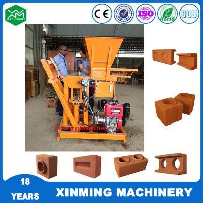 Xm2-25 Interlocking Mini Manual Clay Brick Machinery Earth Soil Block Making Machine Price