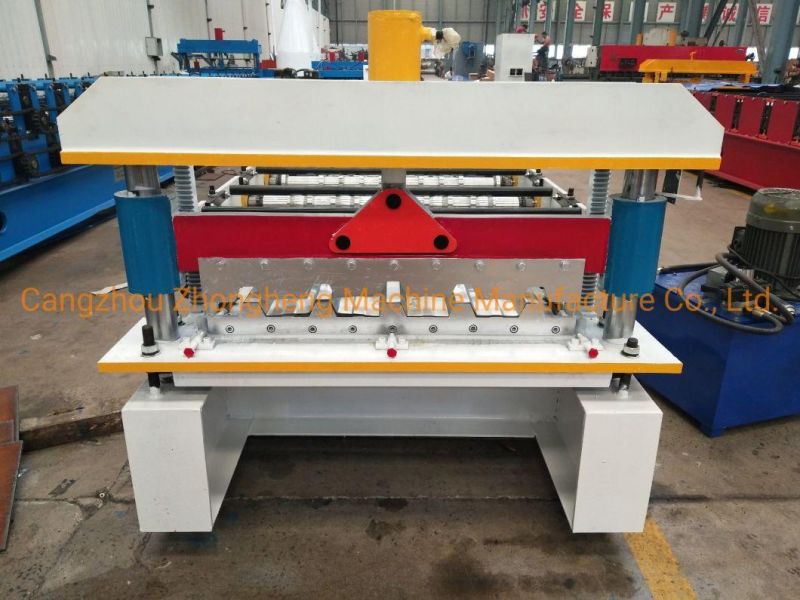 Floor Deck Roll Forming Machine/Construction Equipment Floor Deck Tile Making Roll Forming Machine/ Colored Steel/Customized