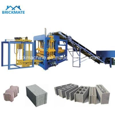 Construction Machinery Qt4-18 Medium Scale Automatic Hydraulic Concrete Brick/ Block Making Machine in Bangladesh for Hollow Paver Bricks