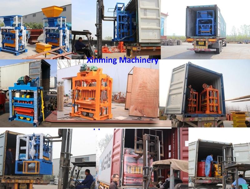 Qmy2-45 Small Movable Concrete Hollow Block Machine Cement Solid Brick Making Machine Price for Brick Manufacturer