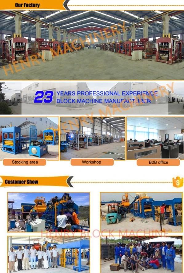 Qt4-20 Hydraulic System Fully Automatic Production Line Paver Machine, Concrete Block Making Machine Construction Equipment