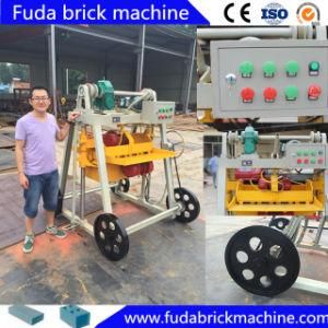 Manual Concrete Block Making Machine Movable Egg Layer Block Machine