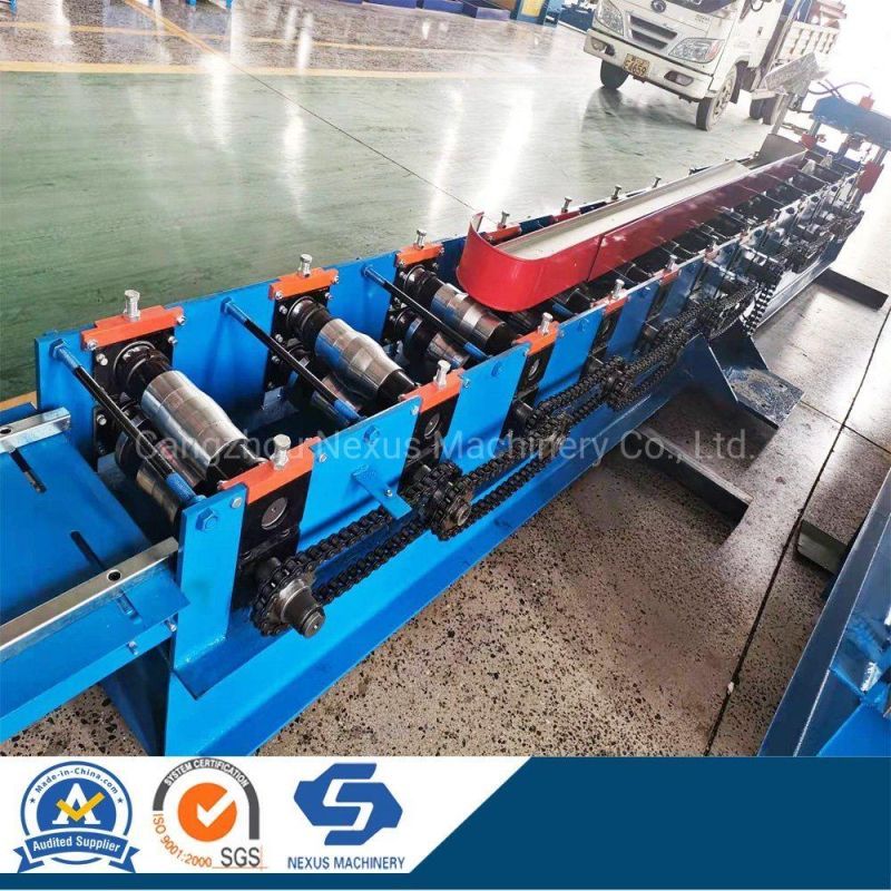 Steel Ridge Cap Roll Forming Machine Metal Roof Sheet Making Machinery