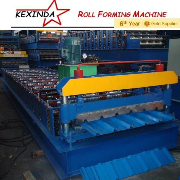 1000 Roof Construction Color Steel Plate Cold Galvanizing Roofing Sheet Roll Forming Machine