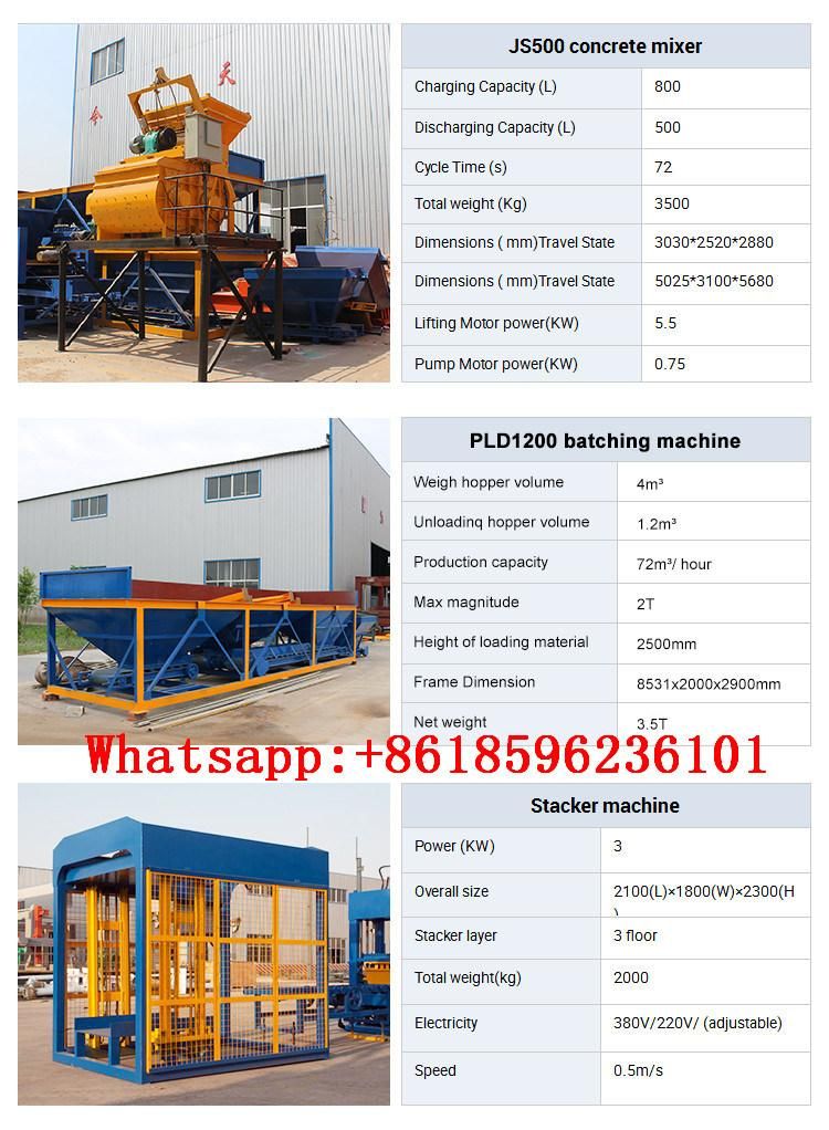 High Quality Qt4-15 Hydraulic Block Making Machine in Africa, Cement Hollow Bricks Machine Price