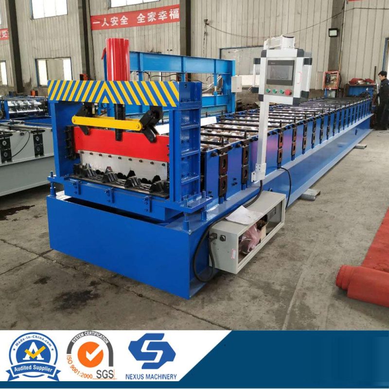 688 Metal Decking Sheet Roll Forming Machine/Fully Electric Automatic Deck Floor Roll Forming Machine