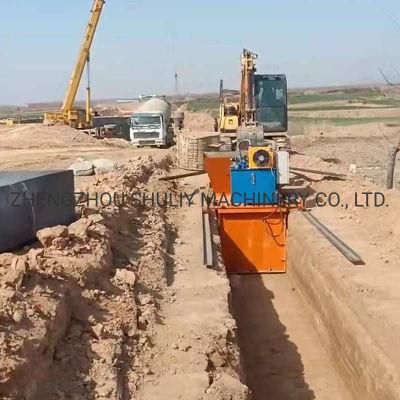 Hydraulic Pushing Ditch Machine High Power Vibration Concrete Channel Lining Machine