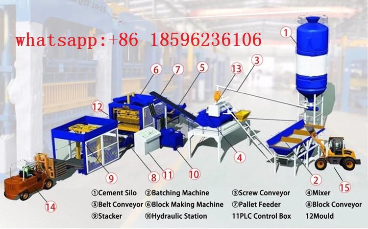 High Quality Qt4-20 Fully Automatic Block Making Machine in Africa, Automatic Brick Paving Machine, Brick Machine Production