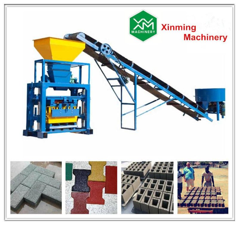 Concrete Cement Hollow Brick Making Machine with High Output (QT40-1) High Quality Machine