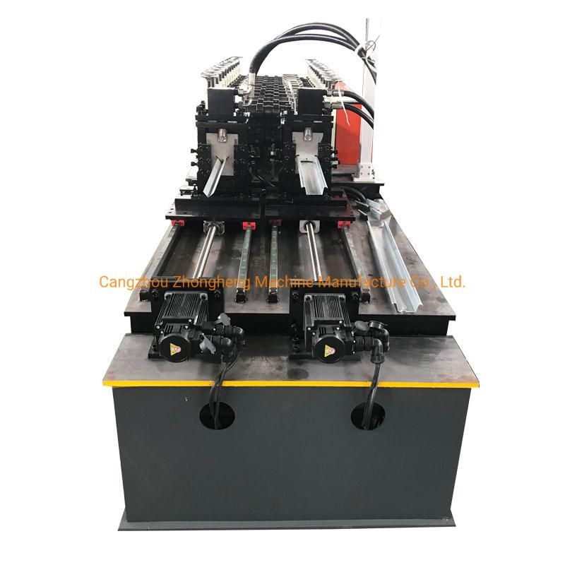 C Channel Roll Forming Machine with Punching Word, Holes Function for Drywall