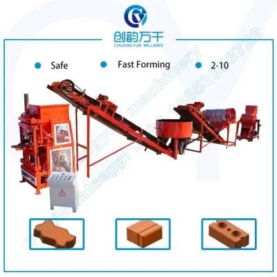 Soil Clay Making Machine Automatic Hydraulic Interlocking Lego Brick Pavers/Hydraform Block Making Machine (Cy2-10)