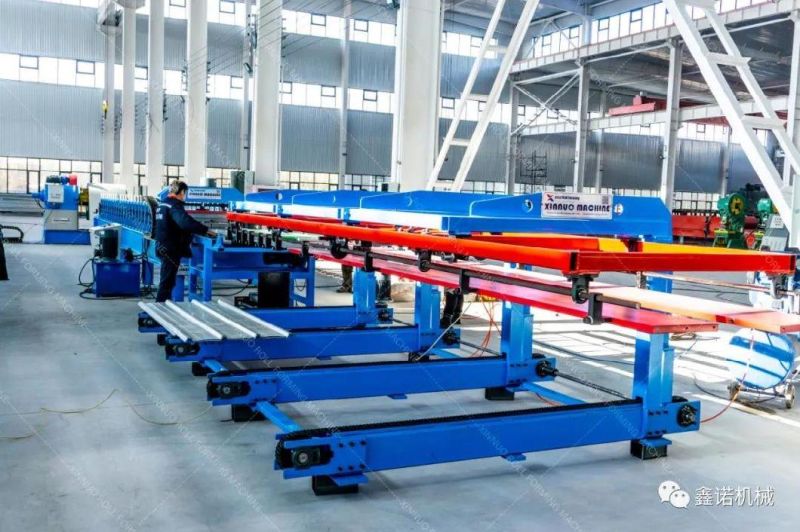 Double Layer Glazed Steel Roll and Step Tile Forming Machine