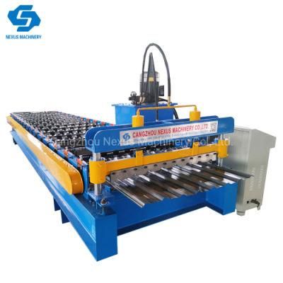 6 Ribs Roof Sheet Roll Forming Line Mutiple Rib Roofing Sheeting Making Machinery Export to India