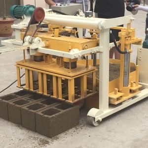 Manual Hydraulic Press Hollow Block Molding Machine, Mobile Concrete Brick Machine