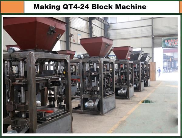 Qt 4-24 Automatic Hollow Block Making Machine Pavers in China