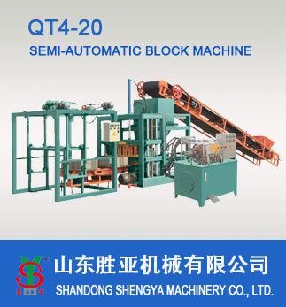 Qt4-20 Automatic Hydraulic Concrete Block&amp; Paver Brick Machine Price