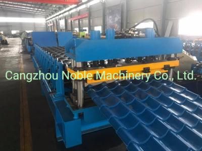 Noble Factory Price 1100mm Glazed Tile Roof Use Corrugated Profile Roofing Sheet Roll Forming Machine