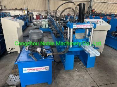 C100 Purlin Roll Forming Machine with Pre-Punching &amp; Post-Cutting