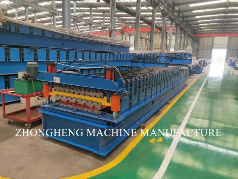 Galvanized Roofing Sheet Metal Roof Tile Corrugating Roll Forming Machine