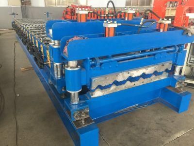 Press Step Glazed Tile Making Automatic Roof Steel Roll Forming Machine