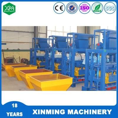 Cement Plant Qt40-1 Cement Brick Making Machine Hollow Block Stone Machines for Zambia