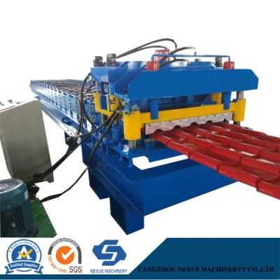 768 Glazed Roof Tile Sheet Roll Forming Machine Export to Sri Lanka