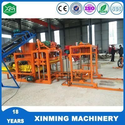 Qt4-25 Fully Automatic Hydraulic Cement Brick Machine Concrete Hollow Block Making Machine
